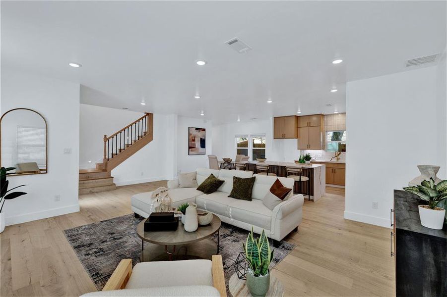Furnished interior view inside a new home in , McKinney (Image 9).