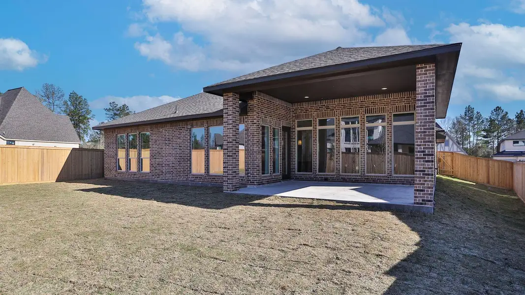 Exterior details and patio area of a home in Two Step Farm, Montgomery (Image 3).