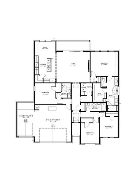 2D floor plan layout of this home in Rosenthal Estates, Lorena, TX (Image 4). 2D floor plan layout of this home in Rosenthal Estates, Lorena, TX (Image 4).