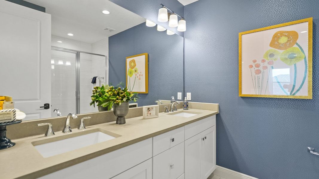 Furnished interior view inside a new home in Palm Grove, Lakewood Ranch (Image 11). Furnished interior view inside a new home in Palm Grove, Lakewood Ranch (Image 11).