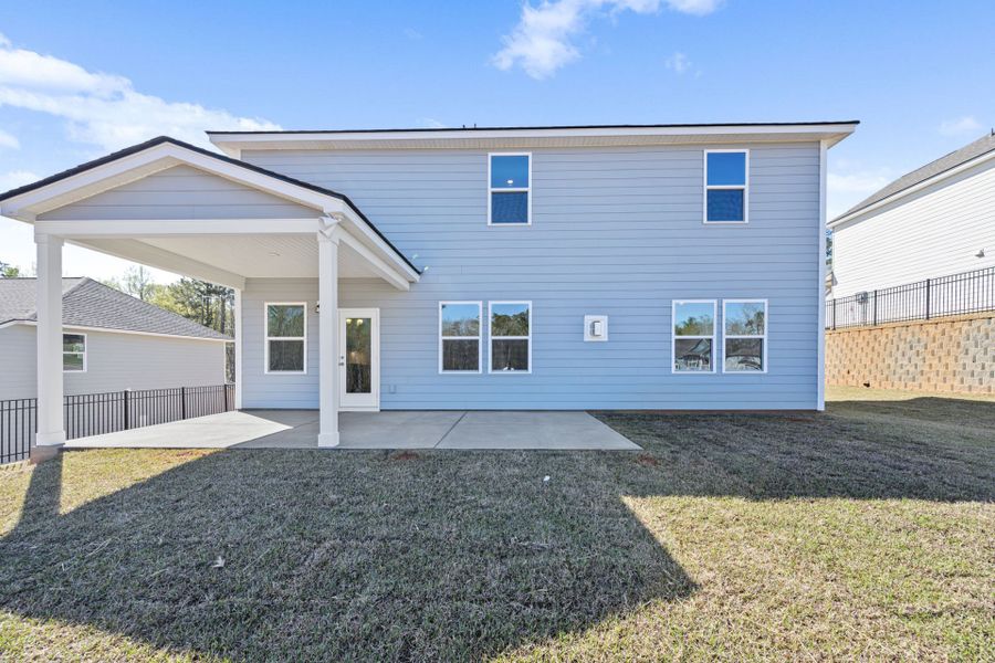Exterior details and patio area of a home in Carriage Estates, Lexington (Image 3).