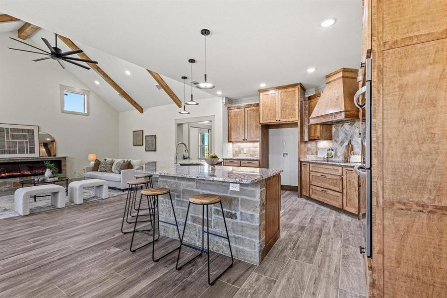 Furnished interior view inside a new home in , Howe (Image 30).
