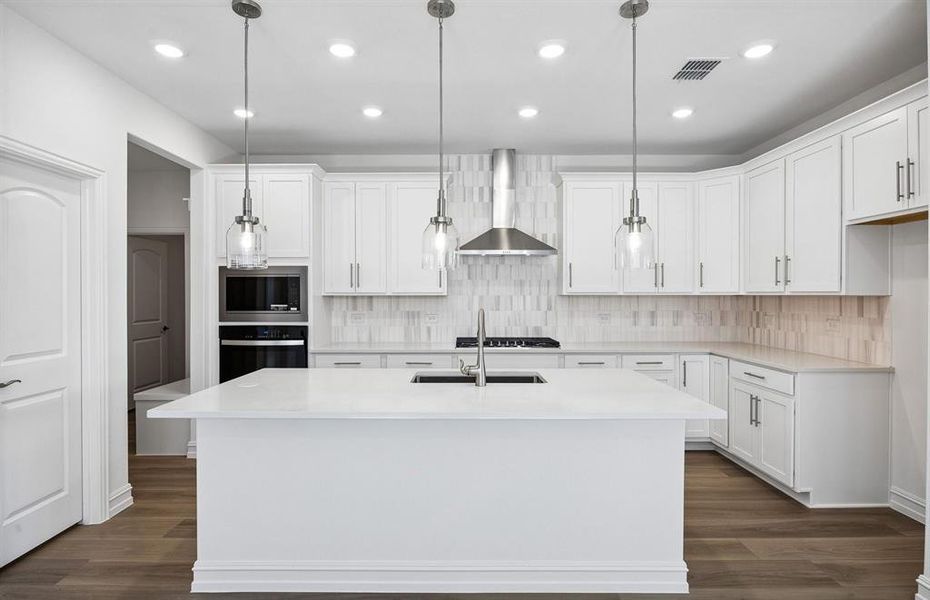 Spacious kitchen with abundant cabinet space