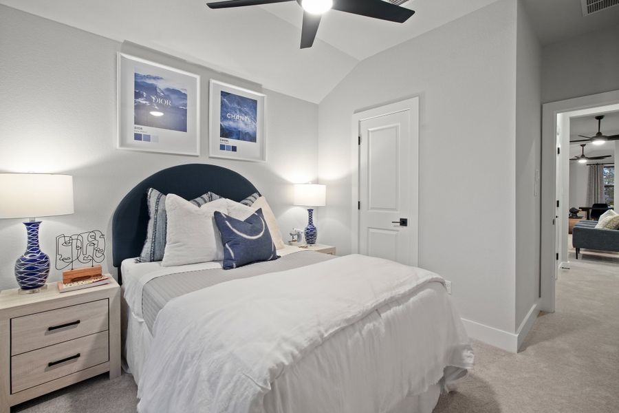 Furnished interior view inside a new home in Provence 50', Austin (Image 70).