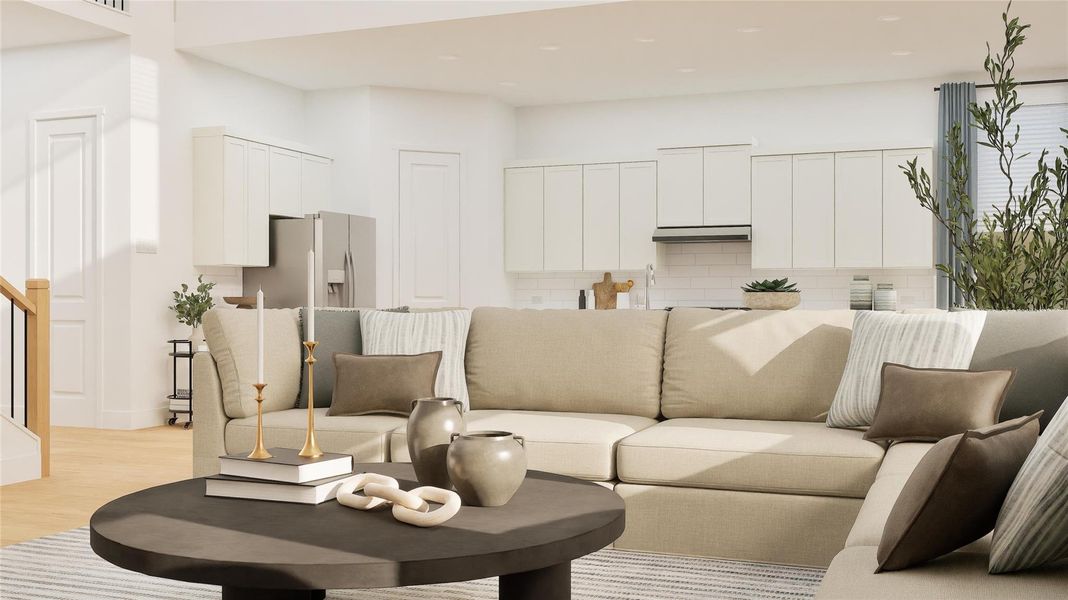 Furnished interior view inside a new home in Lively Ranch, Georgetown (Image 24). Furnished interior view inside a new home in Lively Ranch, Georgetown (Image 24).