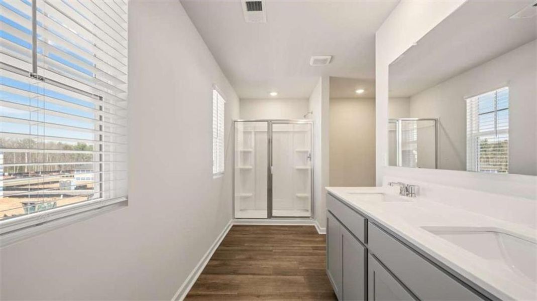 Furnished interior view inside a new home in , Locust Grove (Image 9).