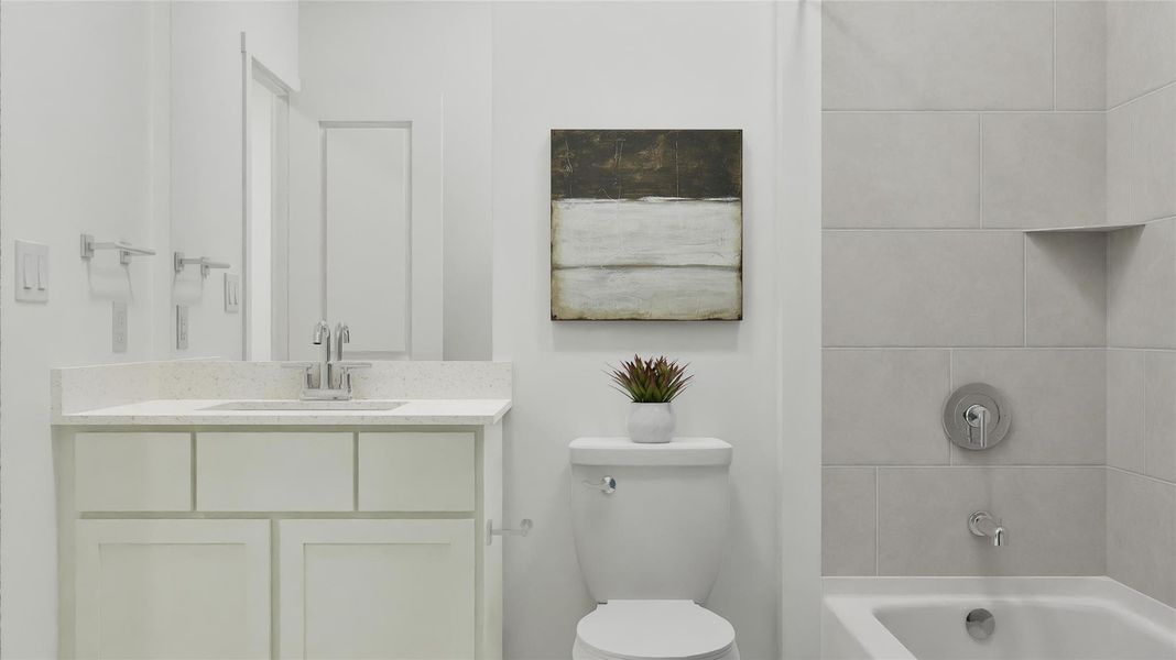 Furnished interior view inside a new home in Anniston, Katy (Image 27).