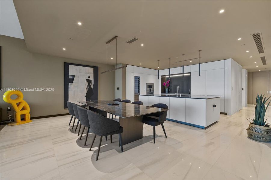 Furnished interior view inside a new home in Aston Martin Residences, Miami (Image 18).