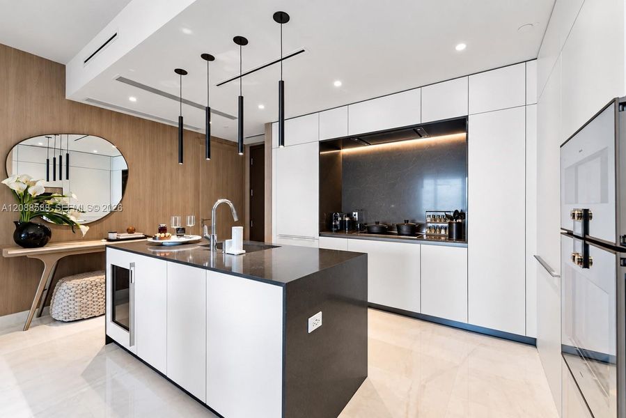 Furnished interior view inside a new home in , Miami (Image 20).
