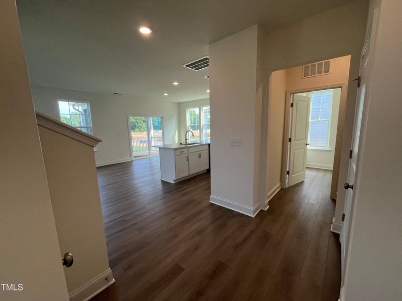 Foyer leading to Family Room