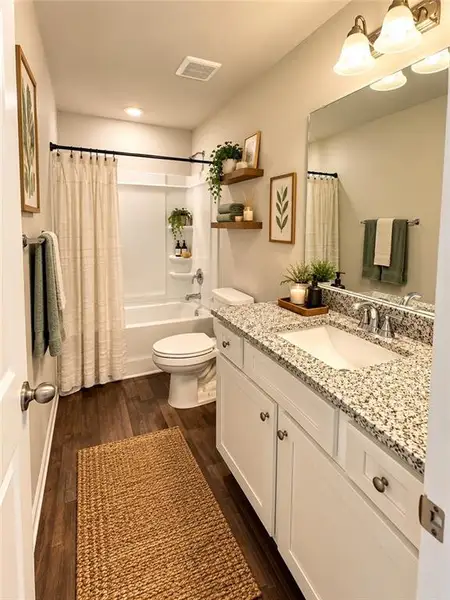 Furnished interior view inside a new home in Creekside Village Phase II, Lithonia (Image 31). Furnished interior view inside a new home in Creekside Village Phase II, Lithonia (Image 31).