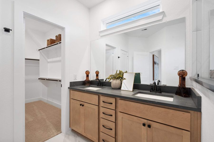 Furnished interior view inside a new home in Bridgeland, Cypress (Image 13). Furnished interior view inside a new home in Bridgeland, Cypress (Image 13).