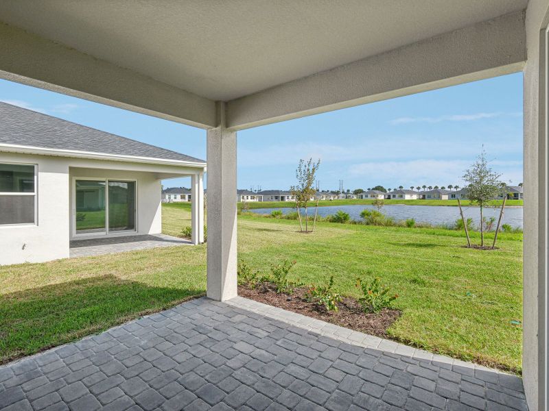 Lanai in the Bergamo floorplan at 8984 Dahlia Circle