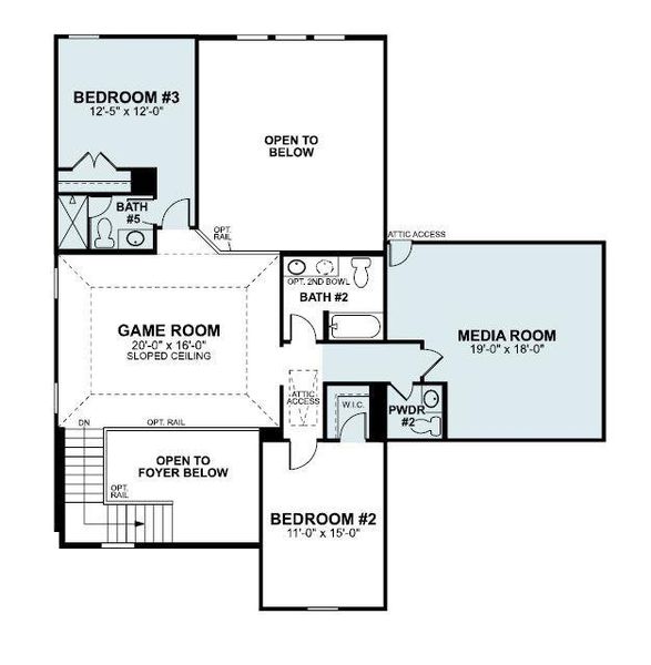 2D floor plan layout of this home in Edgewood, Leander, TX (Image 5). 2D floor plan layout of this home in Edgewood, Leander, TX (Image 5).
