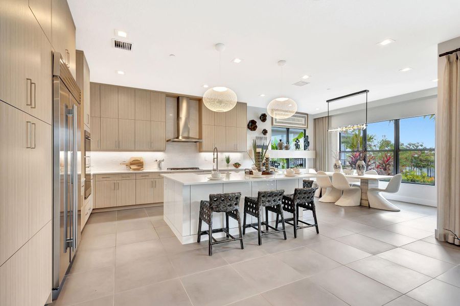 Furnished interior view inside a new home in Apex at Avenir, Palm Beach Gardens (Image 51).