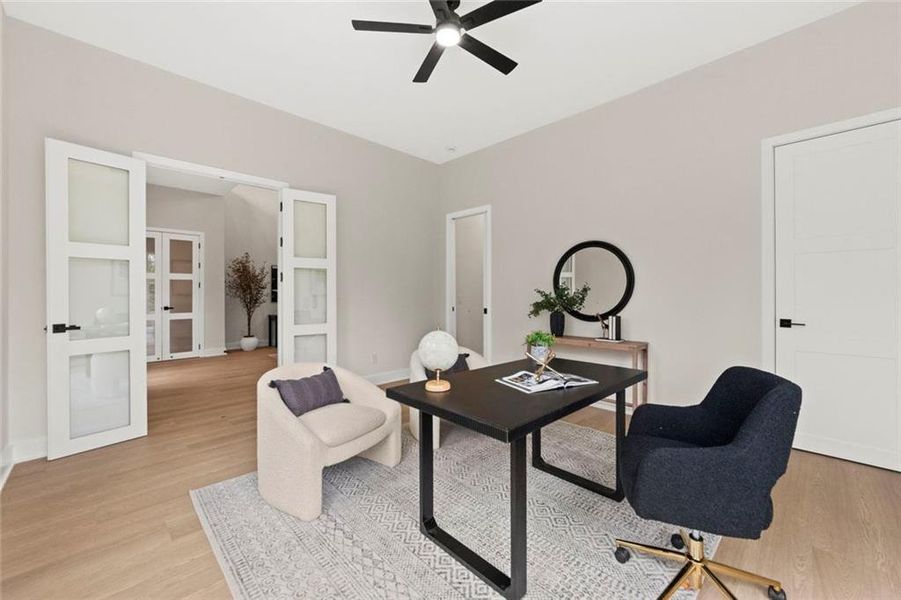 Furnished interior view inside a new home in , Fairburn (Image 17).