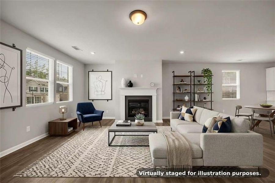 Furnished interior view inside a new home in , Lawrenceville (Image 8).