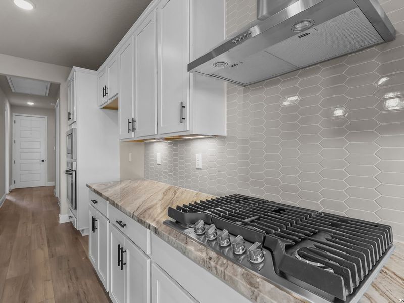 Furnished interior view inside a new home in Potranco Oaks, Castroville (Image 11).