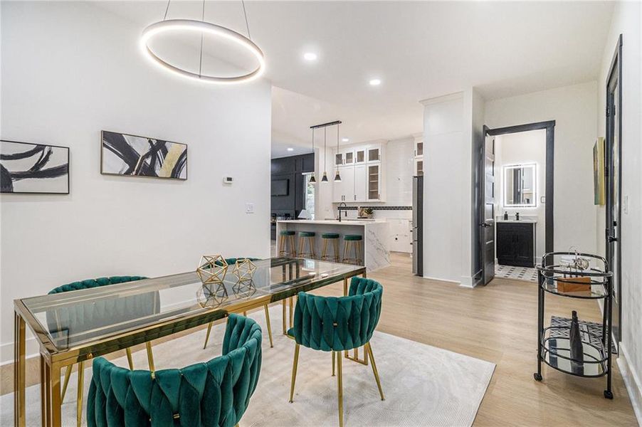 Furnished interior view inside a new home in , Atlanta (Image 31).