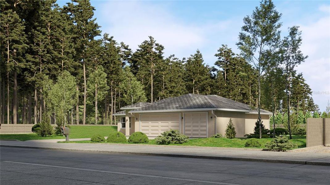 Front exterior of a new home in , Port Charlotte, FL, highlighting curb appeal (Image 1).