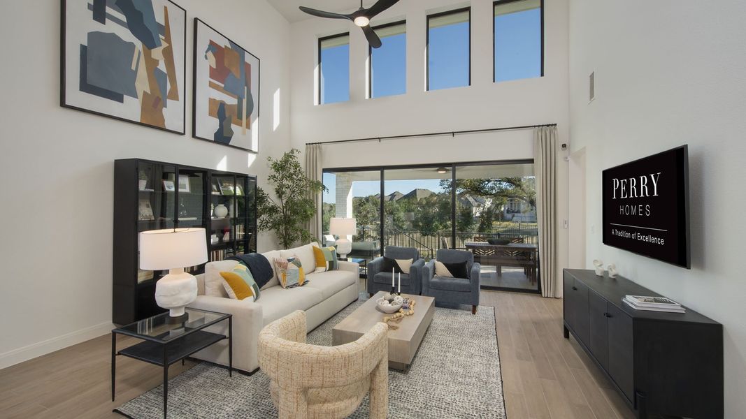 Furnished interior view inside a new home in Legacy, League City (Image 8).