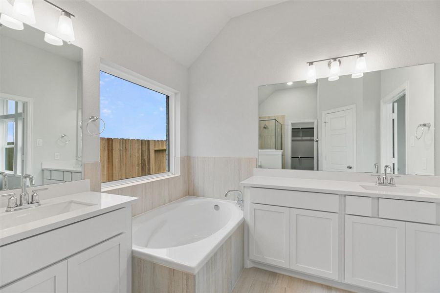 Furnished interior view inside a new home in Aldeana, Bonney (Image 14).