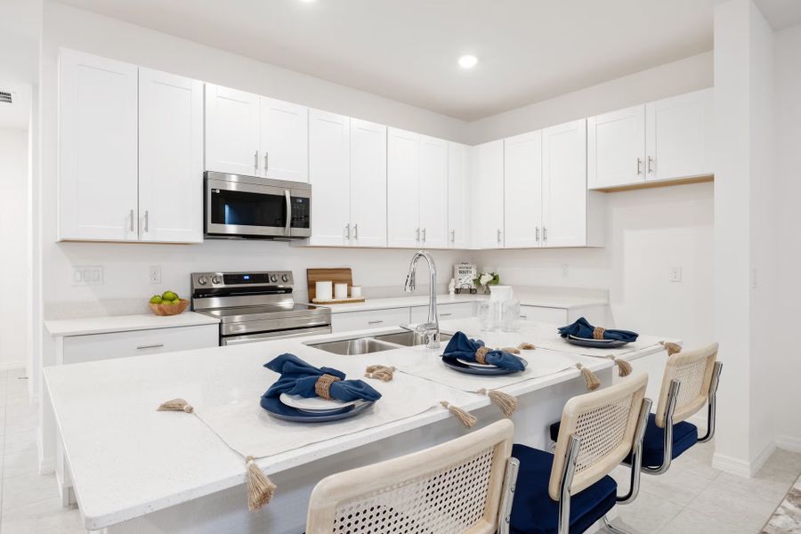 Representative furnished interior of a home built from the Jackson by Park Square Residential in Brixton, St. Cloud (Image 11).