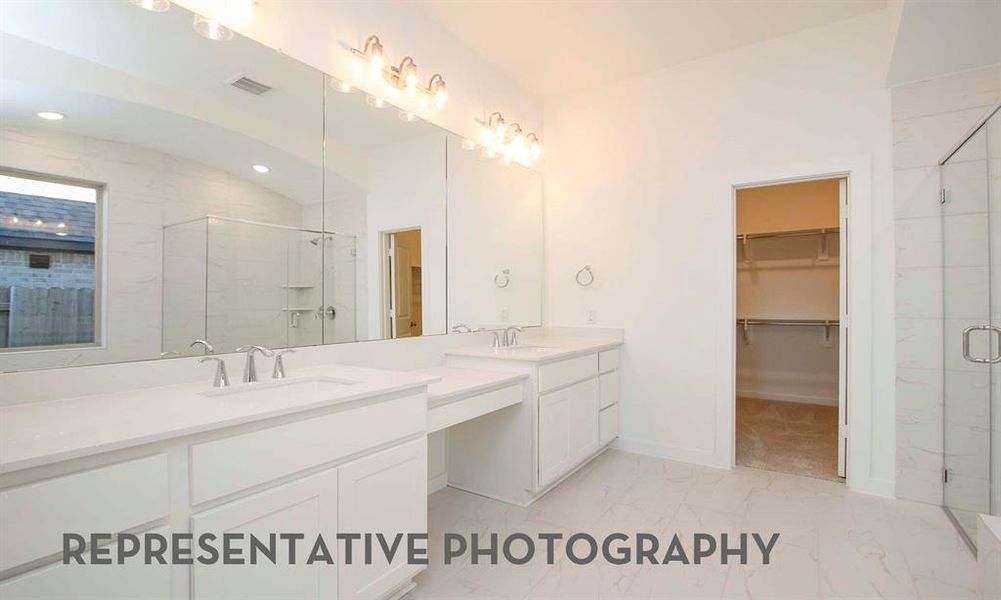 Furnished interior view inside a new home in Star Trail, Prosper (Image 9).