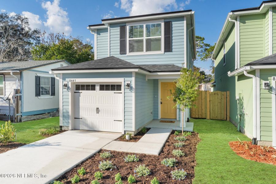 Front exterior of a new home in , Jacksonville, FL, highlighting curb appeal (Image 25). Front exterior of a new home in , Jacksonville, FL, highlighting curb appeal (Image 25).
