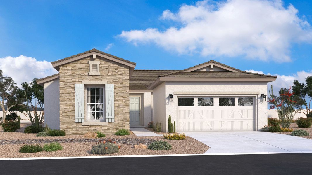 Cinnabar - Elevation B - Ranch Hacienda Cinnabar - Elevation B - Ranch Hacienda