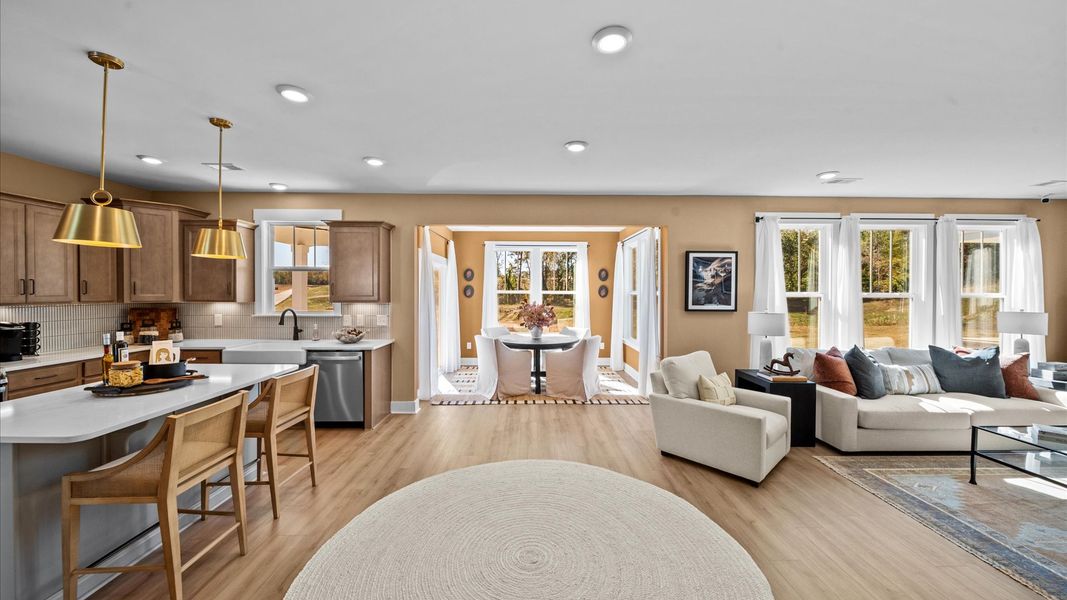 Representative furnished interior of a home built from the Drayton by DRB Homes in Foxbank, Gray Court (Image 11).