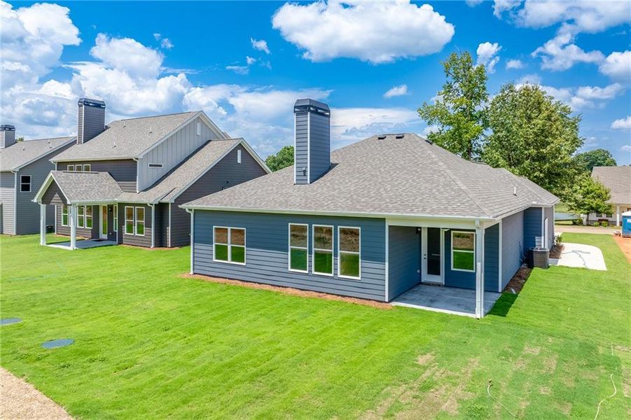 Front exterior of a new home in , Homer, GA, highlighting curb appeal (Image 6).