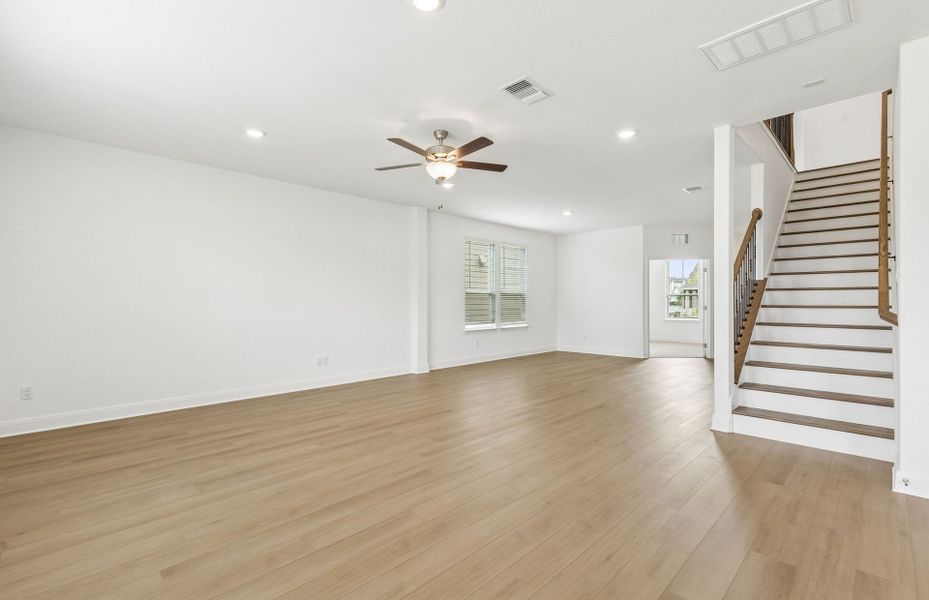 Spacious, unfurnished interior of a new home in Patterson Ranch, Georgetown (Image 25). Spacious, unfurnished interior of a new home in Patterson Ranch, Georgetown (Image 25).