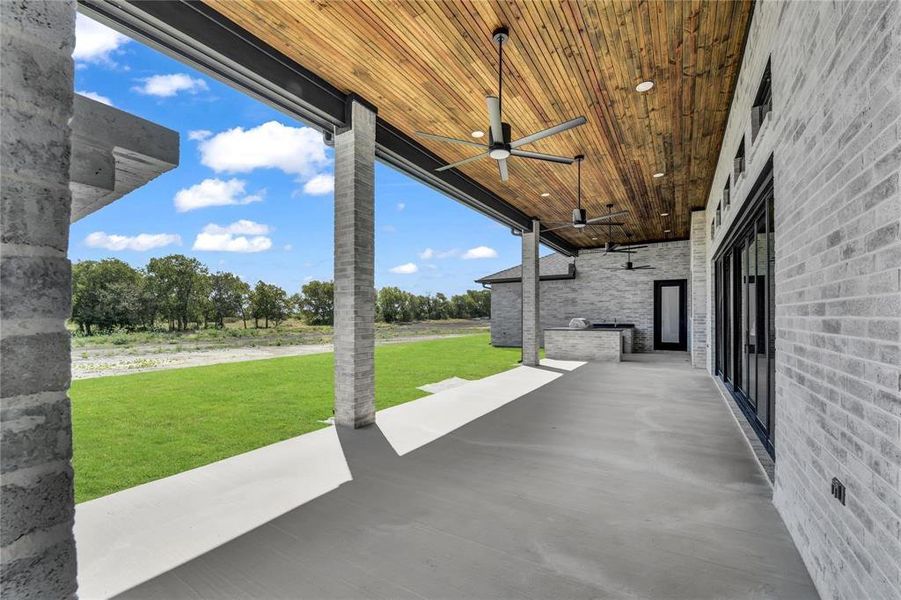 Exterior details and patio area of a home in , Aledo (Image 3).