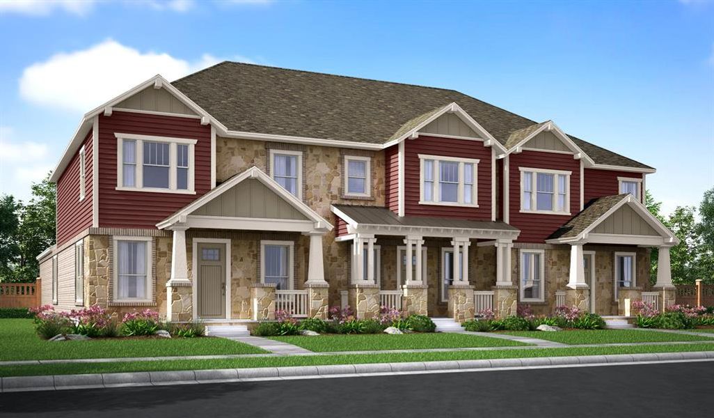 Beautiful, new construction Craftsman style townhomes with stone, brick and wood exteriors are always a classic! Stylish and inviting, these new homes in Viridian are the talk of the town! Beautiful, new construction Craftsman style townhomes with stone, brick and wood exteriors are always a classic! Stylish and inviting, these new homes in Viridian are the talk of the town!