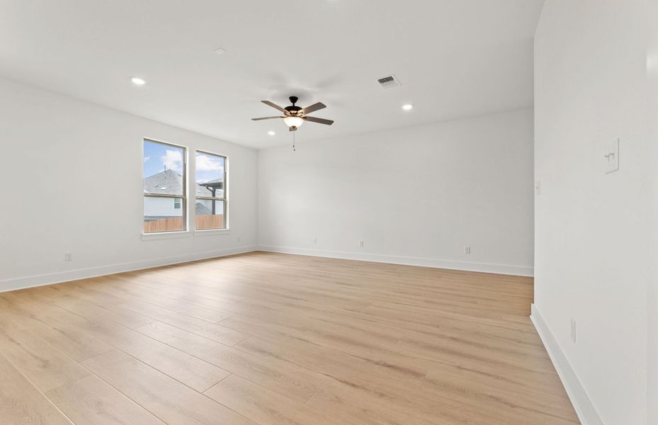 Spacious, unfurnished interior of a new home in Saddleback at Santa Rita Ranch, Liberty Hill (Image 22). Spacious, unfurnished interior of a new home in Saddleback at Santa Rita Ranch, Liberty Hill (Image 22).