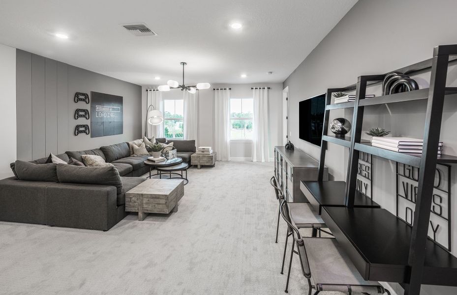 Representative furnished interior of a home built from the Oakhurst by DiVosta in Amara, Lake Worth (Image 17). Representative furnished interior of a home built from the Oakhurst by DiVosta in Amara, Lake Worth (Image 17).