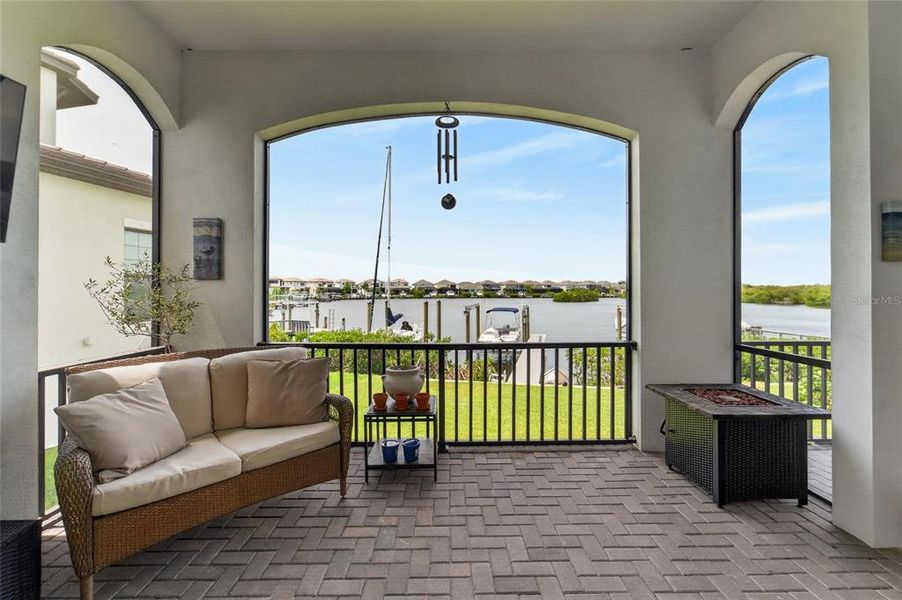 Exterior details and patio area of a home in SouthShore Yacht Club, Ruskin (Image 34).