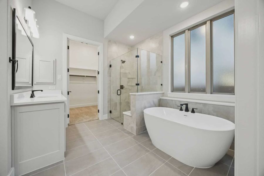 Furnished interior view inside a new home in The Grove Frisco, Frisco (Image 4). Furnished interior view inside a new home in The Grove Frisco, Frisco (Image 4).