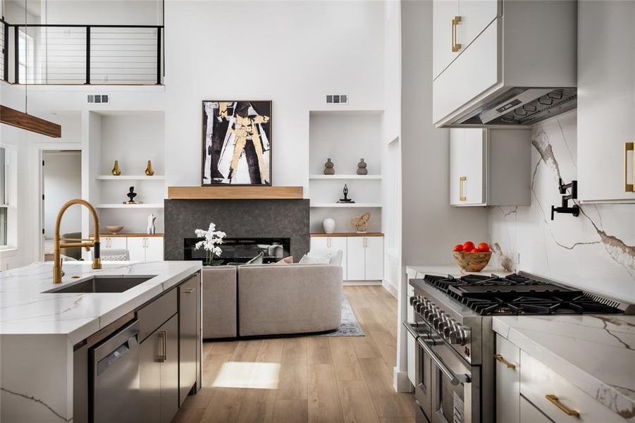 Furnished interior view inside a new home in , Dallas (Image 16).