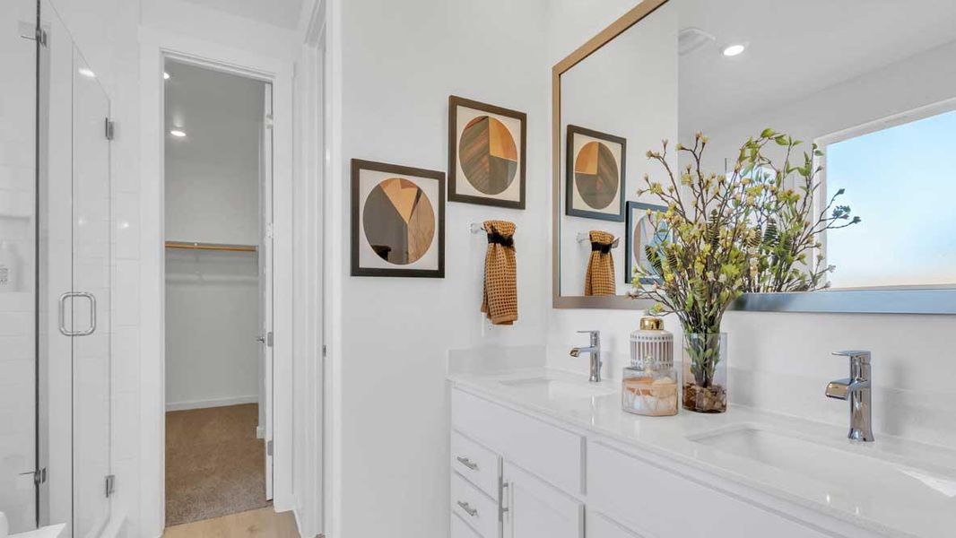 Furnished interior view inside a new home in Rosenbusch Ranch, Leander (Image 21).