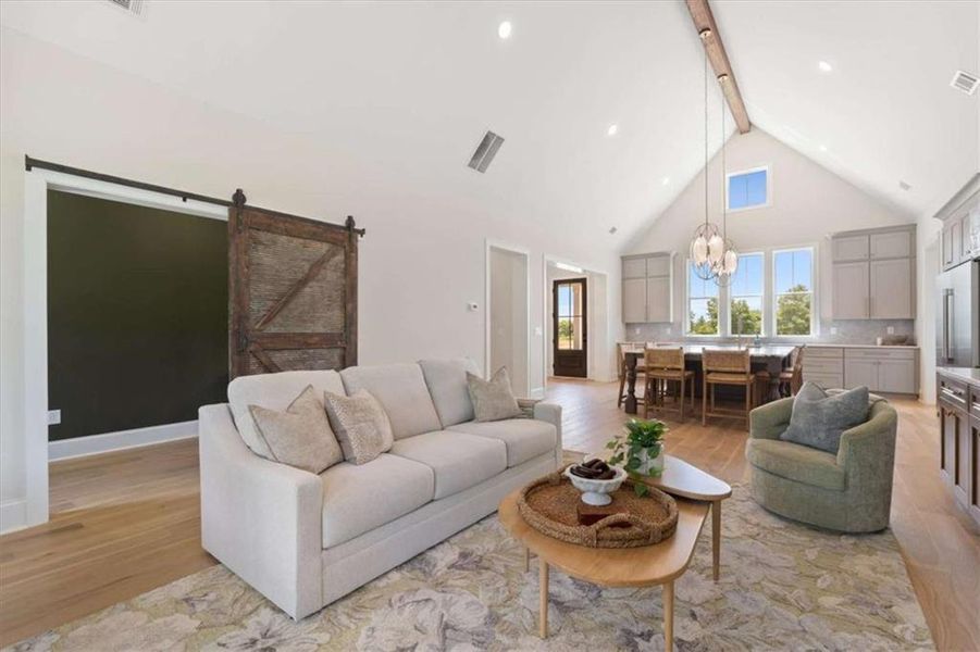 Furnished interior view inside a new home in , Roopville (Image 40).