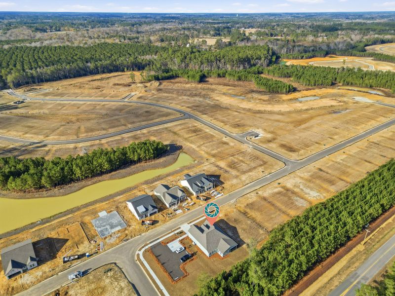 Site preparation for future homes built from the Carolyn II by Great Southern Homes in Carsons Landing, Angier (Image 58).