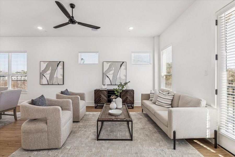 Furnished interior view inside a new home in Paul Quinn Heights, Houston (Image 22).