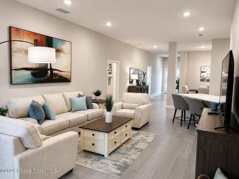 Furnished interior view inside a new home in St. John's Preserve, Palm Bay (Image 7).