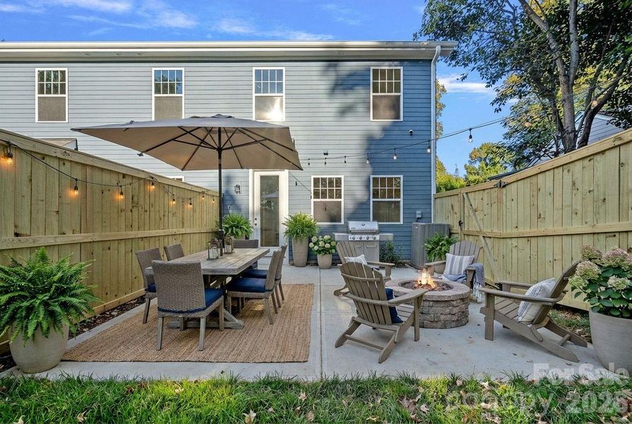 Virtually staged patio.