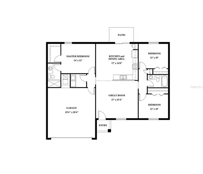 2D floor plan layout of this home in , Ocala, FL (Image 5).