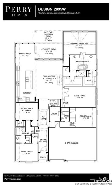 2D floor plan layout of this home in Meadows Of Mill Creek 60', Seguin, TX (Image 3). 2D floor plan layout of this home in Meadows Of Mill Creek 60', Seguin, TX (Image 3).