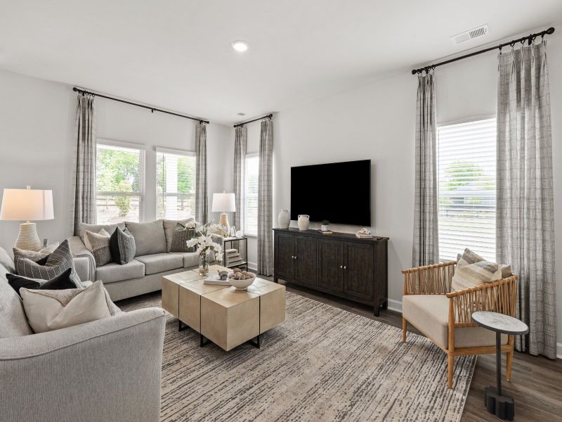 Customize the great room into your ideal lounge space.