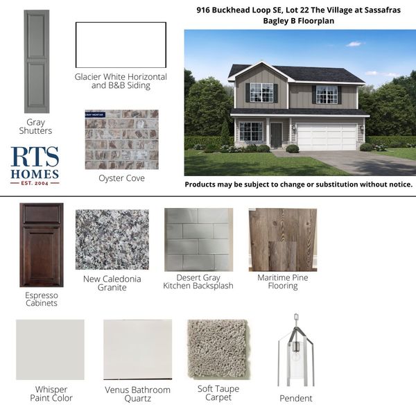 2D floor plan layout of this home in The Village at Sassafras, Allenhurst, GA (Image 4).